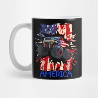 US american monster truck Mug